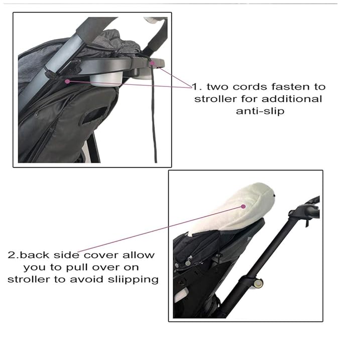 Christmas DIY Play Fun Waterproof Winter Stroller Bunting Bag Toddler,Width Adjustable, Anti-Dirt,Foot Area Open, Hoodie, All Features Needed for Baby Stroller Footmuff