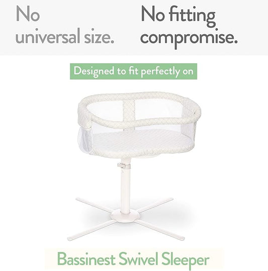 Bassinet Fitted Sheets for Halo Bassinest Swivel Sleeper Mattress – Snuggly Soft 100% Jersey Cotton – 2 Pack – Beige + Rusty Brown – 2 Pack