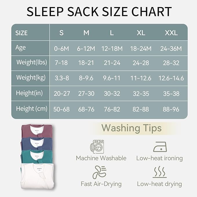 BubblePanda Modal Sleep Sack 6-12 Months 1.0 Tog Super Soft Toddler Sleep Sack for Babies 2-Way Zipper Baby Wearable Blanket