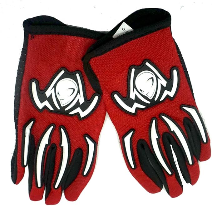 WOW Youth Kids Motocross BMX MX ATV Dirt Bike Dianosour Helmet Dragon + Goggles + Martian Youth Glove Bundle: HJOY MG Bundle