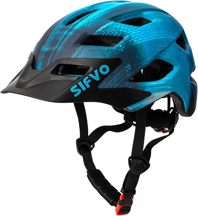 Kids Helmet, SIFVO Kids Bike Helmet Boys and Girls Bike Helmet with Cool Visor Helmet for Kids 5-14, Kids Bike Helmets Youth Bike Helmet Adjustable & Lightweight 50-57cm