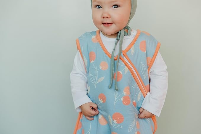 Copper Pearl Sleep Sack: Warm and Cozy Baby Bag in a Variety of Trendy Designs, Safe Alternative to Blankets, Sleeveless Baby Sleep Sack Swaddle Sizes Newborn to 24 Months - Clementine