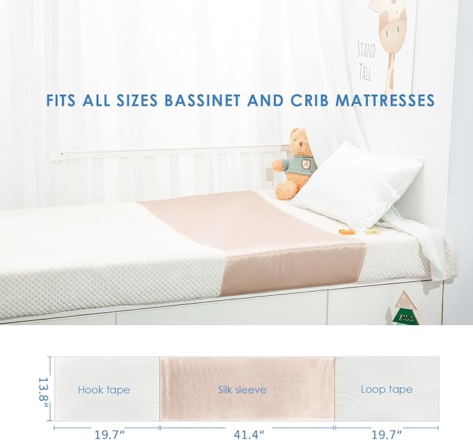 PROMEED 100% Mulberry Silk Bassinet Sheet for Baby Hair Loss and Bald Spot, Oeko-TEX Certified 23 Momme Silk Farm Animal Nursery Bedding for Bassinets/Cradles/Cots/Cribs (Farm Animals)
