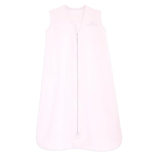 HALO SleepSack, 100% Cotton Wearable Blanket, Swaddle Transition Sleeping Bag, TOG 0.5, Soft Pink, X-Large, 18-24 Months