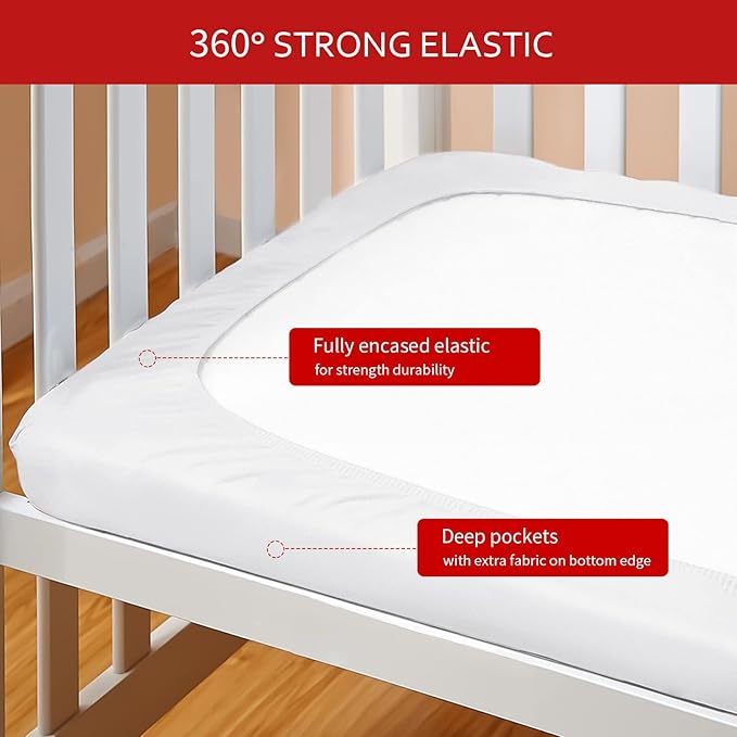 Pack and Play Sheets Fitted, Breathable Thick Playard Lovely Print Cover 39"×27"×5" Compatible with Graco Pack n Play, Elephant