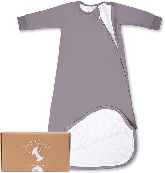 Baby Sleep Sack Long Sleeve 1.0 TOG 0-6-18-3T Wearable Blanket Infant Sleeping Bag, Soft & Breathable, 2-Way Zipper
