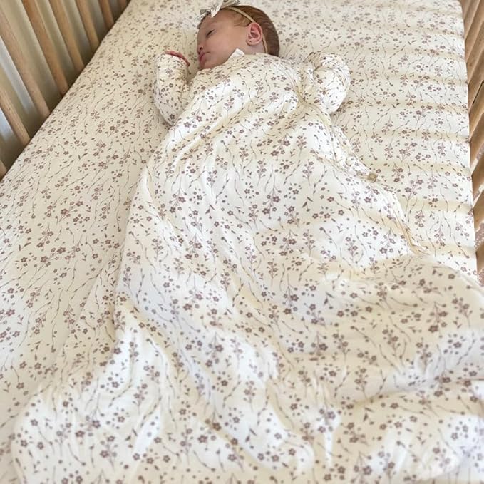 GUNAMUNA Long Sleeve Sleep Sack for Babies, Wearable Sleep Bags, Soft Rayon, 1.0 TOG, Essentials for Newborns