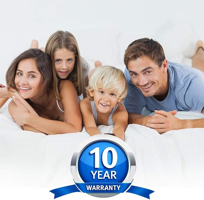 Queen Size Quilted Fitted Waterproof Mattress Pad, Premium Hollow Material Filling Mattress Protector, Breathable, Quiet, Cooling, Machine-Washable Mattress Cover with 21” Deep Pocket