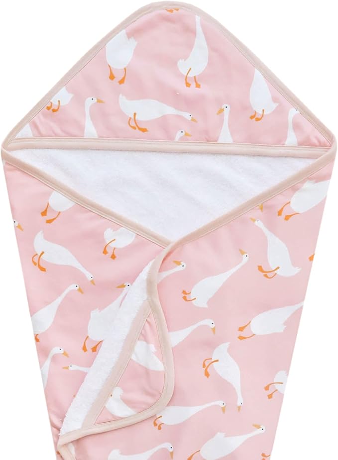 Copper Pearl Hooded Bath Towels Premium Knit/Terry Cloth Baby Towels with Hood, Pockets, and Cool Designs - Great to Gift and Make Bath Time Fun - Baby Bath Towel, Goosie
