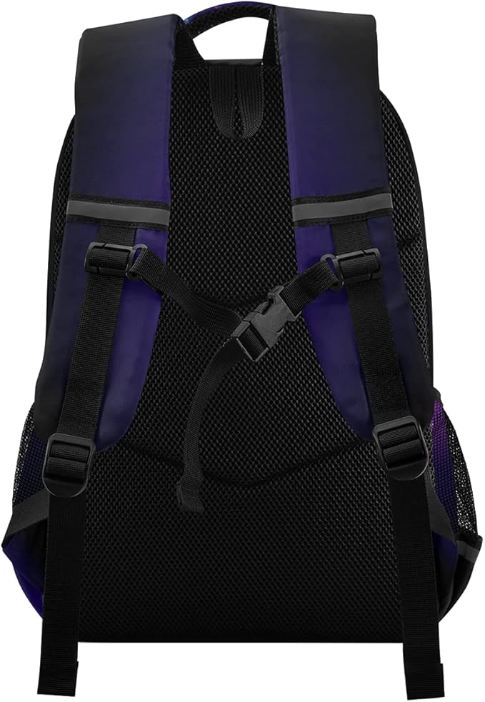 MNSRUU School Backpack with Chest Strap, Colorful Unicorn Laptop Backpack, Travel Hiking Backpack for Boys Girls, Rucksack, Knapsack
