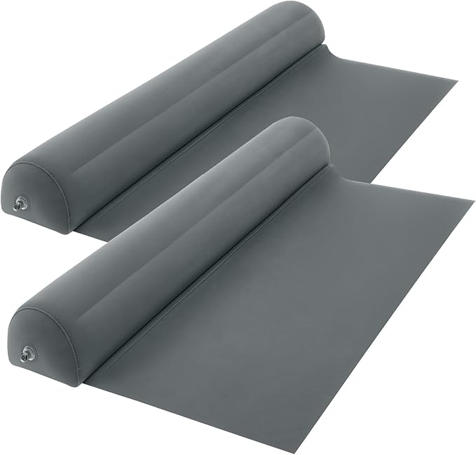 Lilian&Gema 2-Pack Inflatable Bed Rails for Toddlers, Non-Slip Soft FlockingTravel Bed Bumper for Kids for King, Queen, Twin, Full, Toddler-Size Bed, Portable Bed Rails for Hotel, Travel, Home