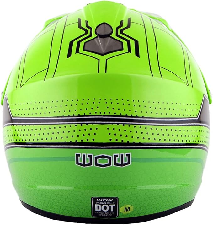 WOW Youth Kids Motocross BMX MX ATV Dirt Bike Dianosour Helmet Dragon + Goggles + Martian Youth Glove Bundle: HJOY MG Bundle
