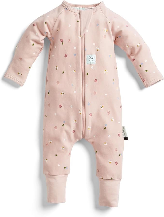 ergoPouch Long Sleeve Romper – Slim-Fit Baby Pajamas & Sleep Layer with Front Zip, Breathable & Durable for Sleep
