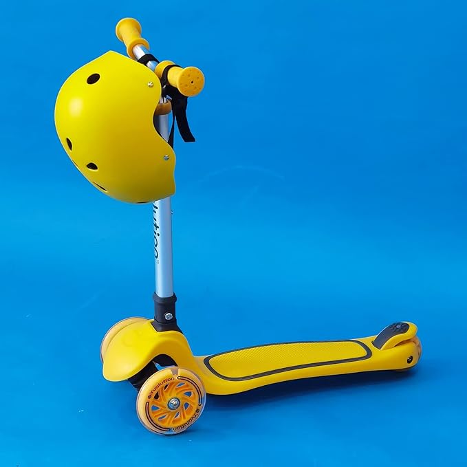 Yvolution Y Glider Air Scooter for Kids, 3 Wheel Scooter for Toddlers 4 Adjustable Height Glider with Kick Scooters, Lean to Steer with LED Flashing Light for Children Ages 3+ Years Old