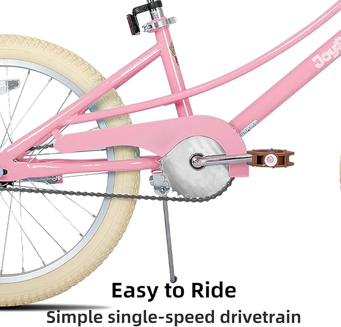 JOYSTAR Girls Bike for 2-12 Years Old Toddlers and Kids, 12" 14" 16" 18“ 20" Retro Style Kids Bike with Training Wheels, 18 20 Inch Children Bicycle with Kickstand