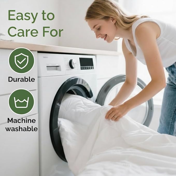 Waterproof Cooling Mattress Protector - Mattress Cover Full Size Bed - Viscose Made From Bamboo - Soft, Breathable, Noiseless & Washable - Fitted Sheet Style & All Round Protection - (54" x 75") White