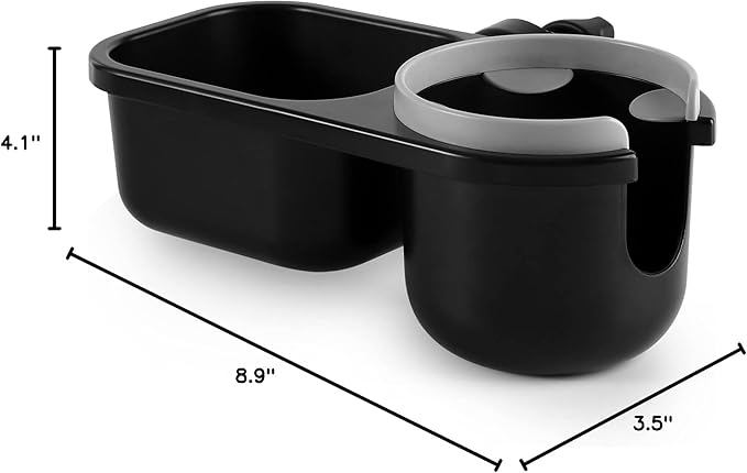 Accmor Stroller Cup Holder with Tray, Universal Cup Holder Tray for Uppababy Nuna Doona Strollers, Bottle Drinks Holder for Stroller, Wheelchair, Walker