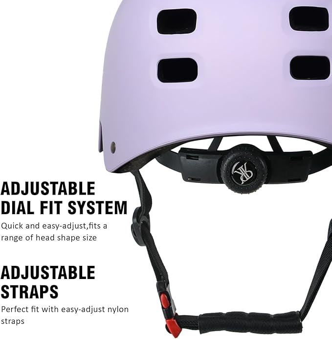 Youth Kids Bike Helmet, Skateboard Bicycle Helmet for Age 5-8-10-12-14 Teen Boys Girls Adjustable and Multi-Sport for Scooter Roller/Inline Skate
