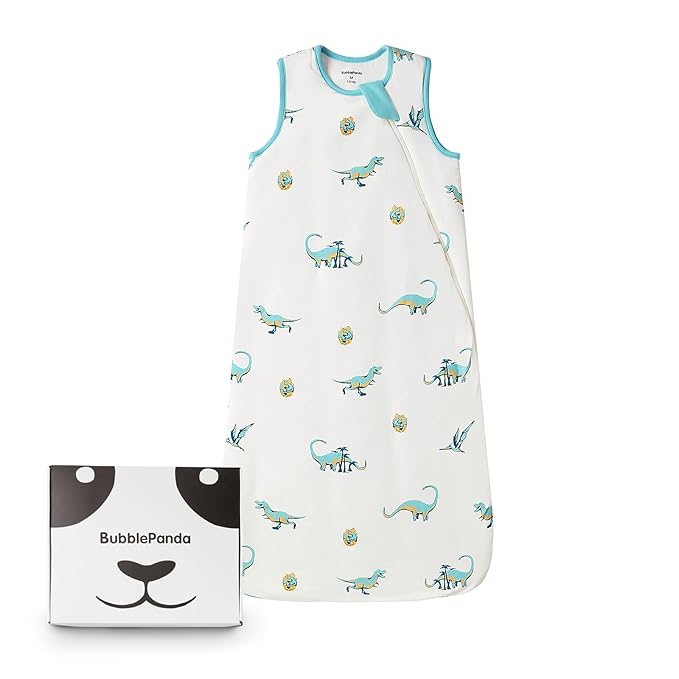 BubblePanda Rayon Made from Bamboo Sleep Sack 18-24 Months 1.0 Tog Soft Toddler Sleeping Sack 2t for Babies 2-Way Zipper Baby Wearable Blanket