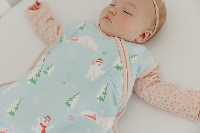 Copper Pearl Sleep Sack: Warm and Cozy Baby Bag in a Variety of Trendy Designs, Safe Alternative to Blankets, Sleeveless Baby Sleep Sack Swaddle Sizes Newborn to 24 Months - Frosty the Snowman™