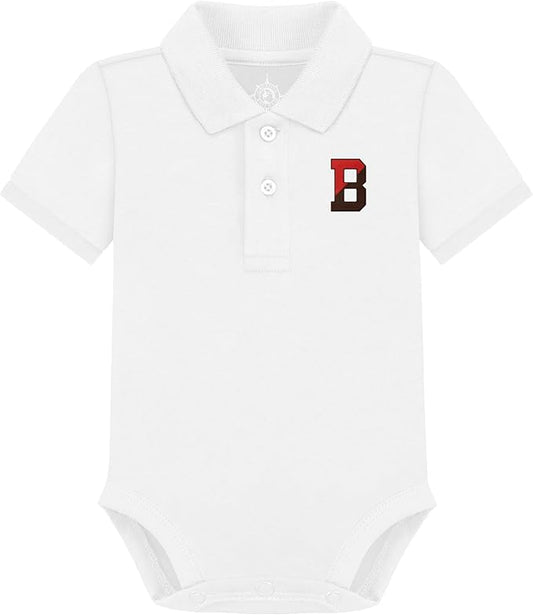 Creative Knitwear College Baby Polo Bodysuit Solid - Team Logo, Multiple Colors, for Boys & Girls (0-12 Months)