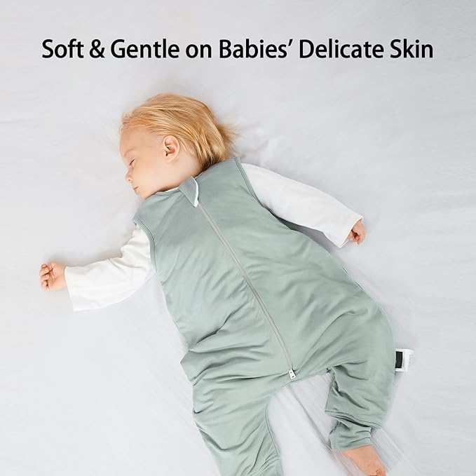 BubblePanda Rayon Made From Bamboo Toddler Sleep Sack with Feet 24-36 Months 2.5 Tog Winter Ultra Soft Warm Baby Sleep Bag Walker 2t-3t Quilted Thick Wearable Blanket with Legs 2-Way Zipper