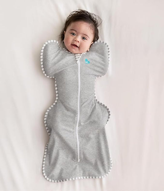 Love to Dream Swaddle UP, Baby Sleep Sack, Self-Soothing Swaddles for Newborns, Get Longer Sleep, Snug Fit Helps Calm Startle Reflex, Newborn Essentials for Baby, 1.0 TOG, 13-19 lbs, Stardust Gray