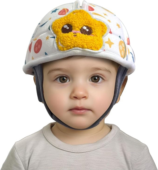 Baby Helmet for Crawing Walking,Soft Infant Safety Helmet,Baby Helmet 1-2 Years for Anti-Fall Head Protector,Adjustable, Breathable