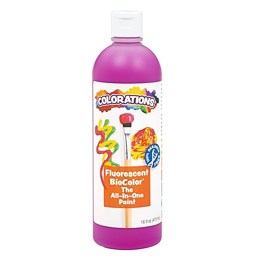 BioColor FBIOPU Paint, Fluorescent Purple - 16 oz.