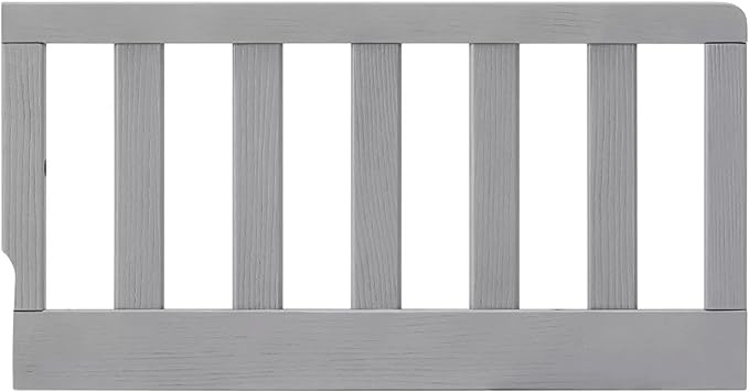 Toddler Bed Safety Guard Rail for Oxford Baby, Soho, Ozlo & Avalon Baby Convertible Cribs - Solid Wood Rail for Toddler Bed Conversion - Safety Rails for Children (Farmhouse Gray, Option 2)