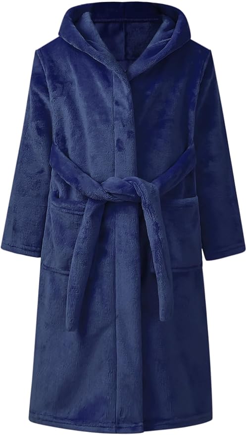 CHILDRENSTAR Girls Robe Kids Bathrobes Plush Soft Fleece Pajamas Sleepwear