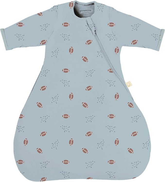 GUNAMUNA Long-Sleeve Transitional Swaddle Sleep Bag 2.5 TOG – Soothes Infants 3-6 Months, Easy Diaper Changes with WONDERZiP
