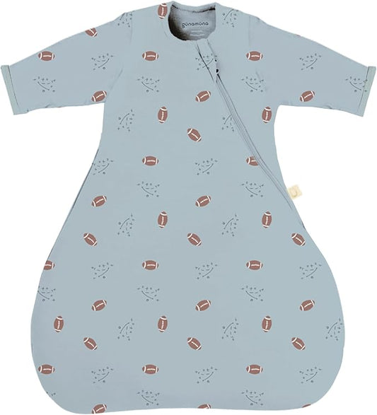 GUNAMUNA Long-Sleeve Transitional Swaddle Sleep Bag 2.5 TOG – Soothes Infants 3-6 Months, Easy Diaper Changes with WONDERZiP