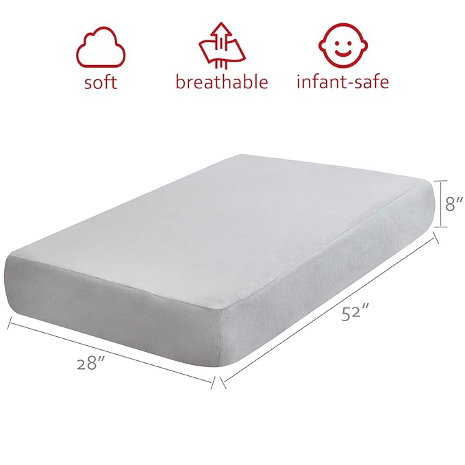 Flannel Crib Sheet for Boy or Girl, 100% Cotton, Heavenly Soft Fitted for Standard Crib (28" X 52") and Toddler Mattresses, Grey