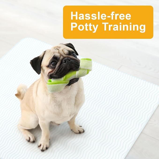 GREEN LIFESTYLE Washable Underpads for use as Incontinence Bed Pads, Reusable pet Pads, Great for Dogs, Cats, Bunny & Seniors (48 Pack - 30x34) Blue