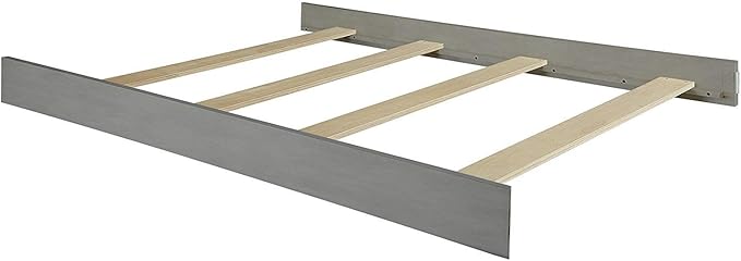Full-Size Conversion Kit Bed Rails for Sorelle Convertible Cribs - Solid Wood Rail - Toddler and Adult Bed Rail for Full-Size Beds - Essential Nursery & Baby Furniture (Model #215, Grigio)