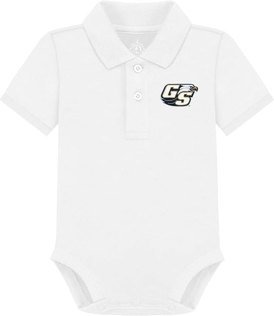Creative Knitwear College Baby Polo Bodysuit Solid - Team Logo, Multiple Colors, for Boys & Girls (0-12 Months)