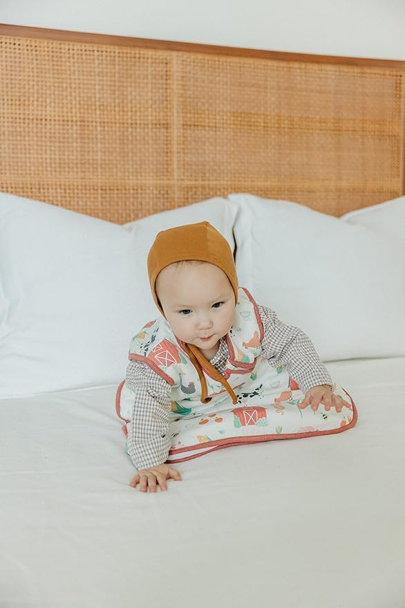 Copper Pearl Sleep Sack: Warm and Cozy Baby Bag in a Variety of Trendy Designs, Safe Alternative to Blankets, Sleeveless Baby Sleep Sack Swaddle Sizes Newborn to 24 Months - Farmstead