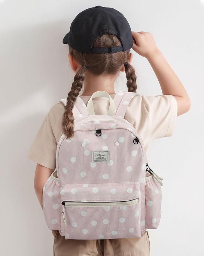 Corduroy Toddler Backpack for Boys & Girls: Preschool Backpack - Cute Kids Backpack 13.5" H Fit Folder