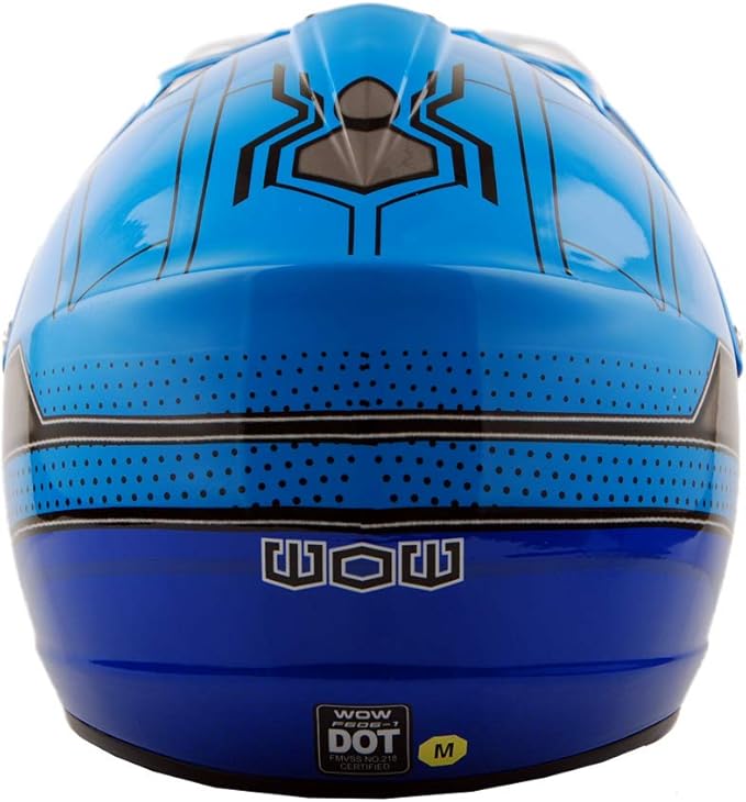 WOW Youth Kids Motocross BMX MX ATV Dirt Bike Dianosour Helmet Dragon + Goggles + Martian Youth Glove Bundle: HJOY MG Bundle