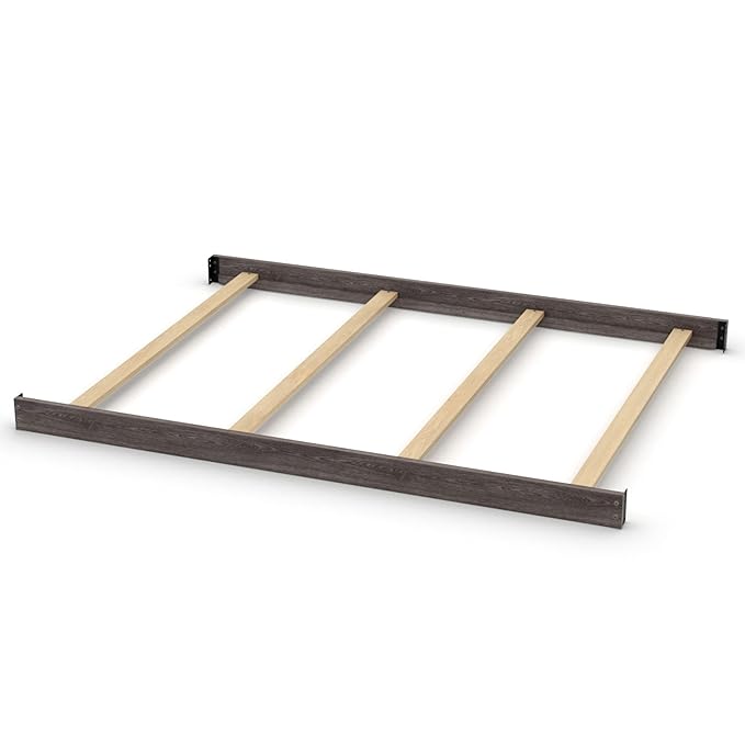 Full-Size Conversion Kit Bed Rails for Baby Cache Convertible Cribs - Solid Wood Rail - Toddler and Adult Bed Rail for Full-Size Beds - Essential Nursery & Baby Furniture (Vintage Gray)