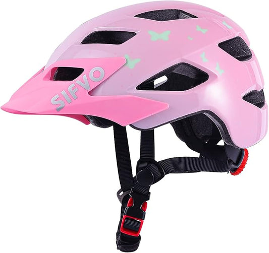 Kids Helmet, SIFVO Kids Bike Helmet Boys and Girls Bike Helmet with Cool Visor Helmet for Kids 5-14, Kids Bike Helmets Youth Bike Helmet Adjustable & Lightweight 50-57cm