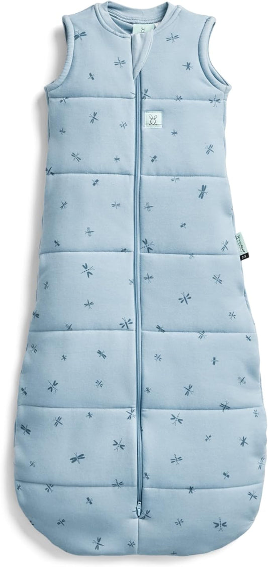 ergoPouch Jersey Sleeping Bag 0.2 TOG – Arms-Out Baby Sleep Sack, Ideal Transition from Swaddling, Slim Fit Keeps Baby Secure & Comfortable, Soft Breathable Fabric (8-24 Months, Dragonflies)