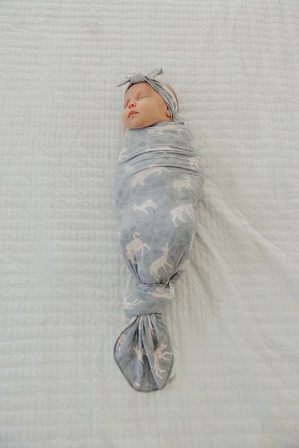 Copper Pearl Baby Swaddle Blanket - Premium Knit Baby Blanket, Large Soft Stretchy Receiving Blankets for Baby Boy and Girl, Swaddles for Newborn, Infant, and Toddler (Timber)
