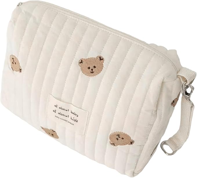 NIDONE Diaper Bag Organizing Pouches Large Capacity Portable Carry-on Cotton Diaper Bag Organizer for Strollers Baby Girl Boy