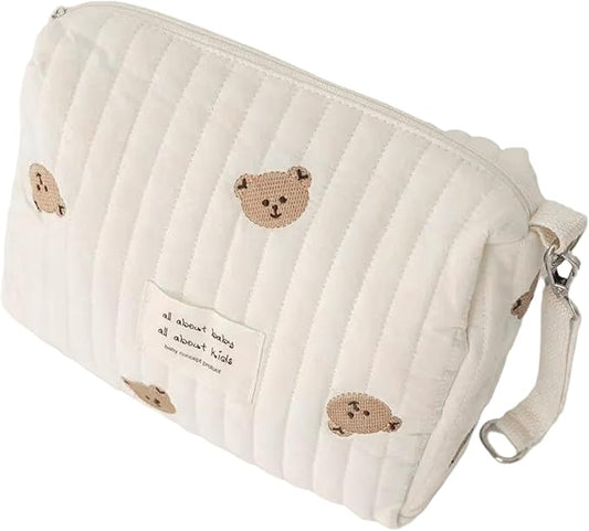 NIDONE Diaper Bag Organizing Pouches Large Capacity Portable Carry-on Cotton Diaper Bag Organizer for Strollers Baby Girl Boy