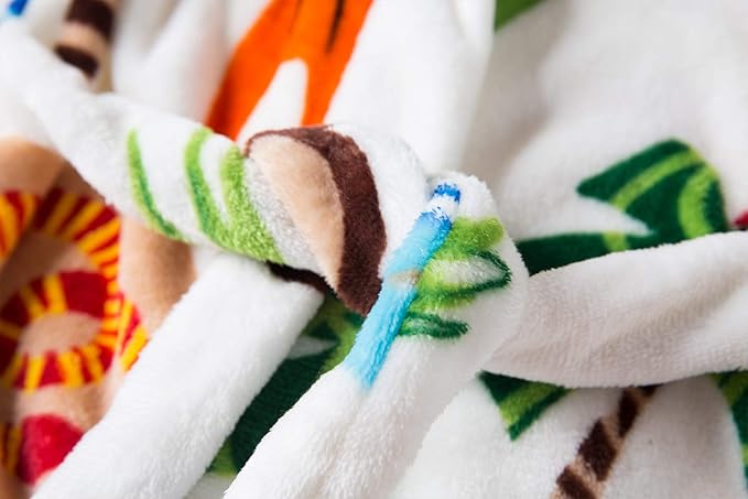 DELEY Girl's Robe Baby Boys Hoodie Robes Toddler Bathrobes for Kids Pajamas Sleepwear