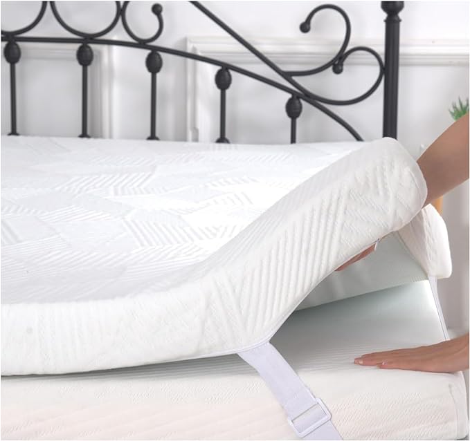 2 Inch California King Memory Foam Mattress Topper, Cooling Gel Bed Topper with Removable Cover, Soft & Pain Relief & Breathable, CertiPUR-US & Oeko-Tex Certified