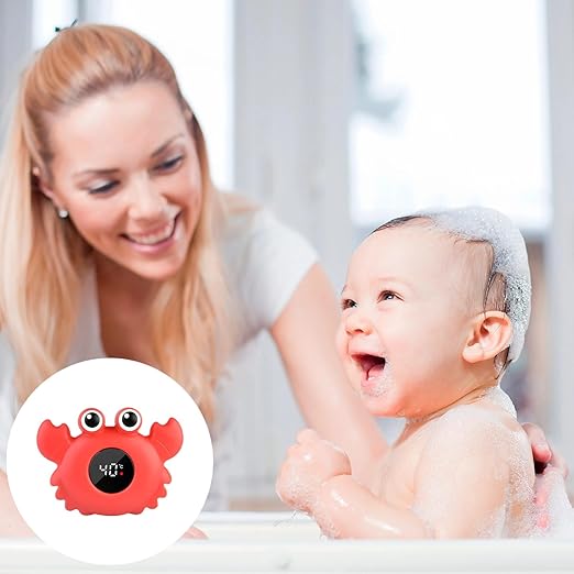 Generic Digital Bath Thermometer, Floating Crab, Instant Read, Waterproof Design, Safe for Babies