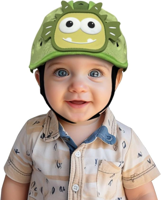 Baby Helmet for Crawing Walking,Soft Infant Safety Helmet,Baby Helmet 1-2 Years for Anti-Fall Head Protector,Adjustable, Breathable